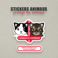 Sticker urgence animal personnalisé – Carte Portefeuille - Illustration Cute/Kawaï sur mesure